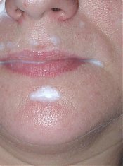 Horny mature babe satisfies two guys at the same time and takes a huge wad of cum in her face